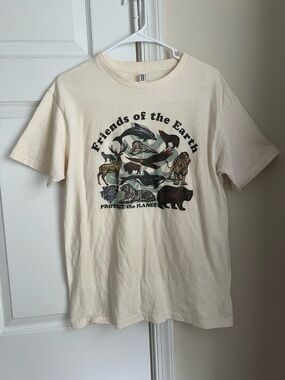 American Apparel / Fifth Sun Friends Of The Earth Wildlife T-Shirt Medium